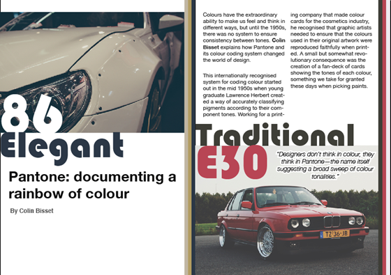 Print Design: Pantone Brochure